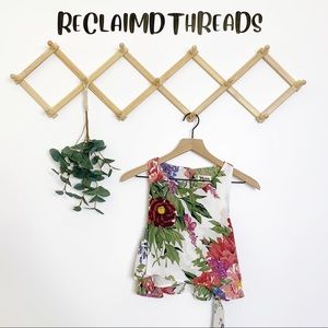 Show me your mumu king floral crop top